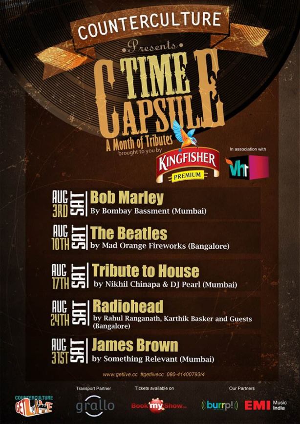 Bombay Bassment - Bob Marley Tribute - #TimeCapsule at CounterCulture, Bangalore, 3rd August